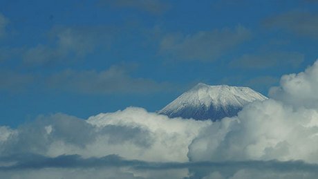 Iconic Mt. Fuji from the Shinkansen